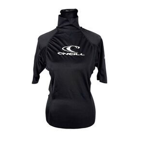 O’Neill EUC Black Logo Rash‎ Guard - Women’s M